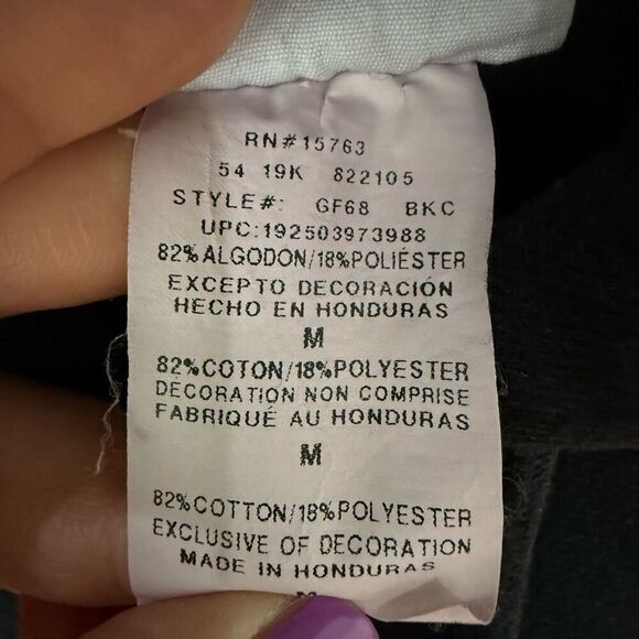 Vintage Champion Reverse Weave Men's Medium Black Holographic Logo Sweatshirt - Picture 7 of 8